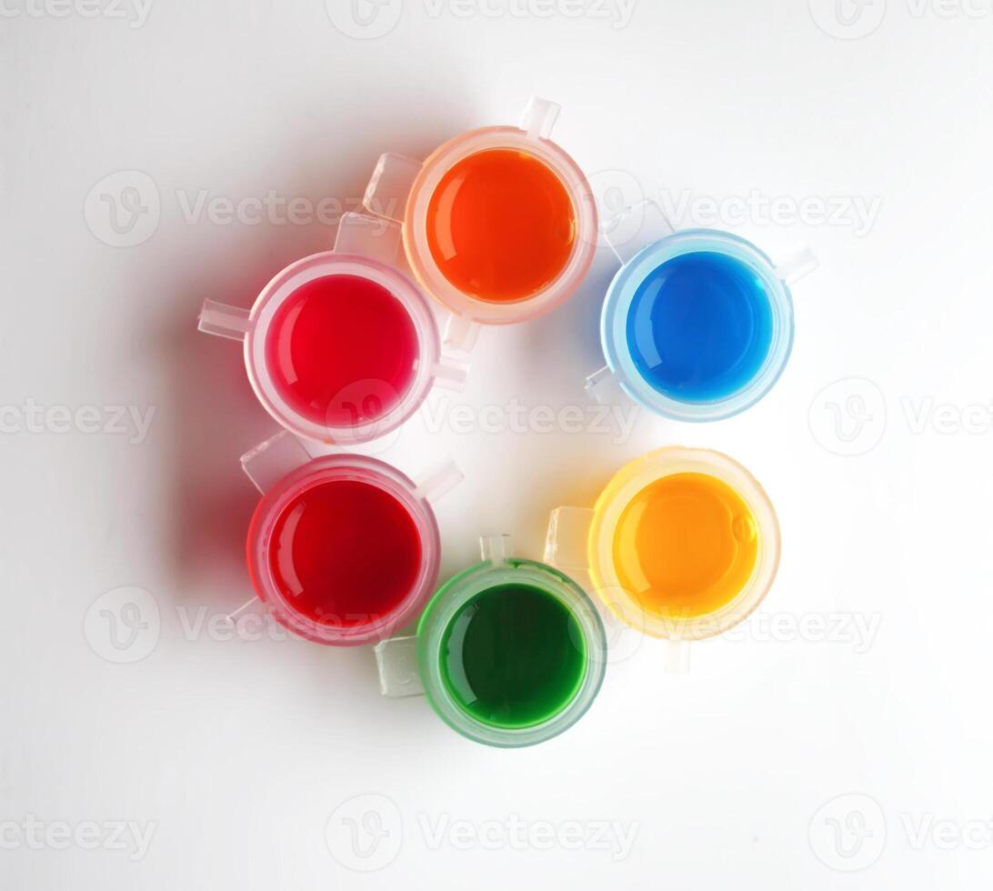 Watercolor bright paints photo