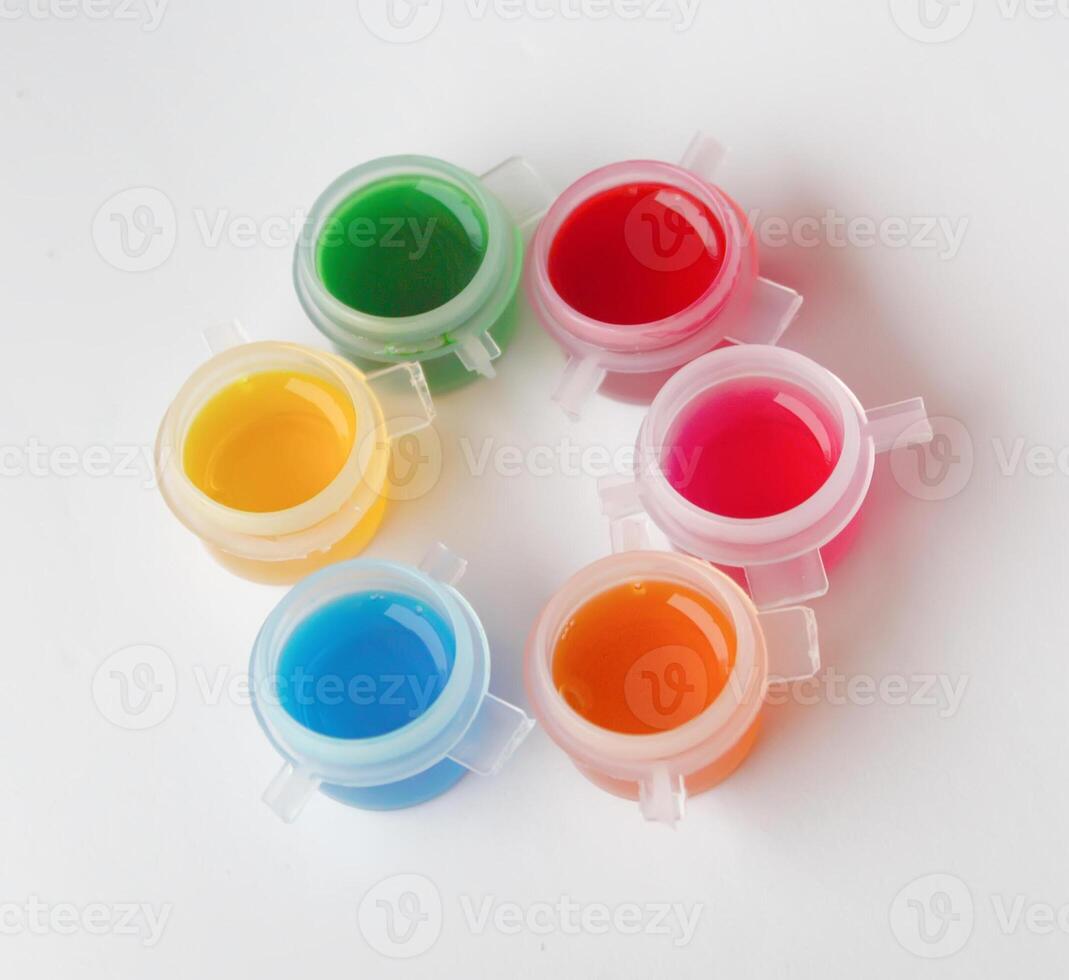Watercolor bright paints photo