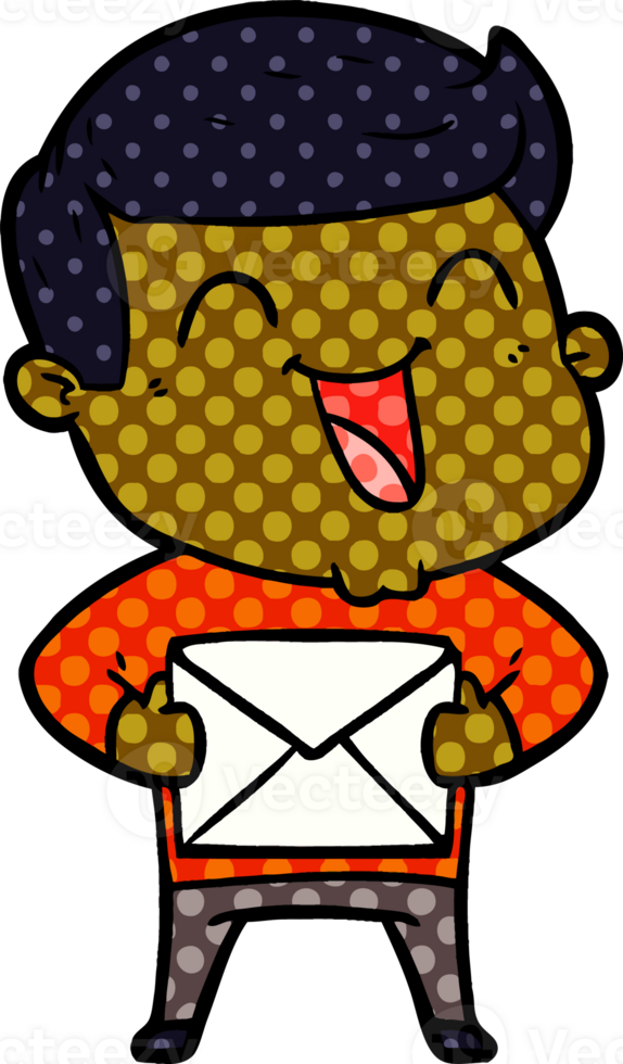 cartoon man laughing drawing png