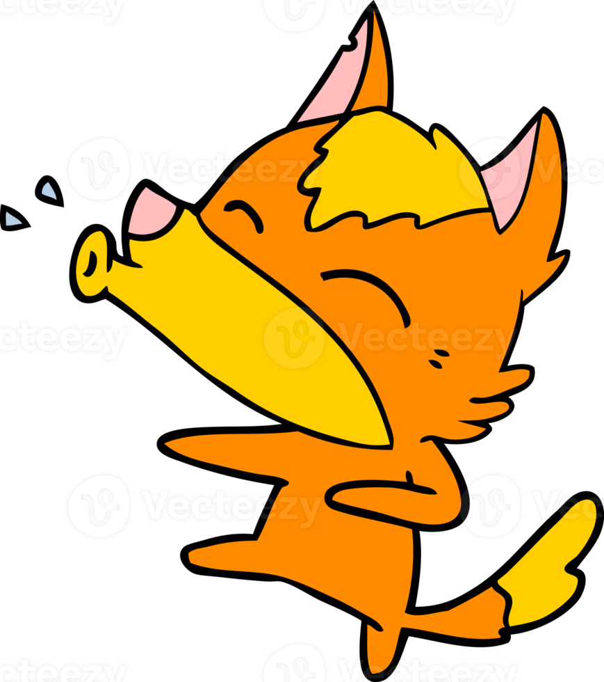 fox cartoon character drawing png