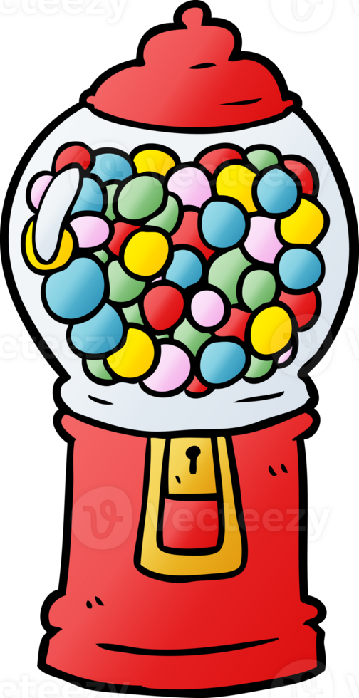 cartoon gumball machine drawing png