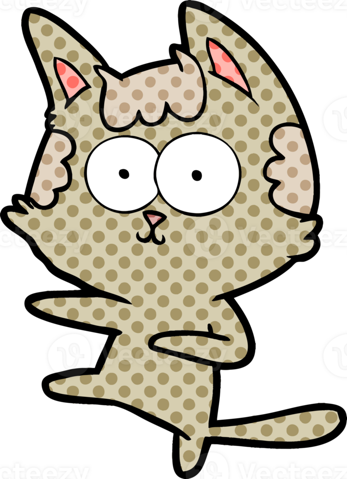 dancing cartoon cat drawing png