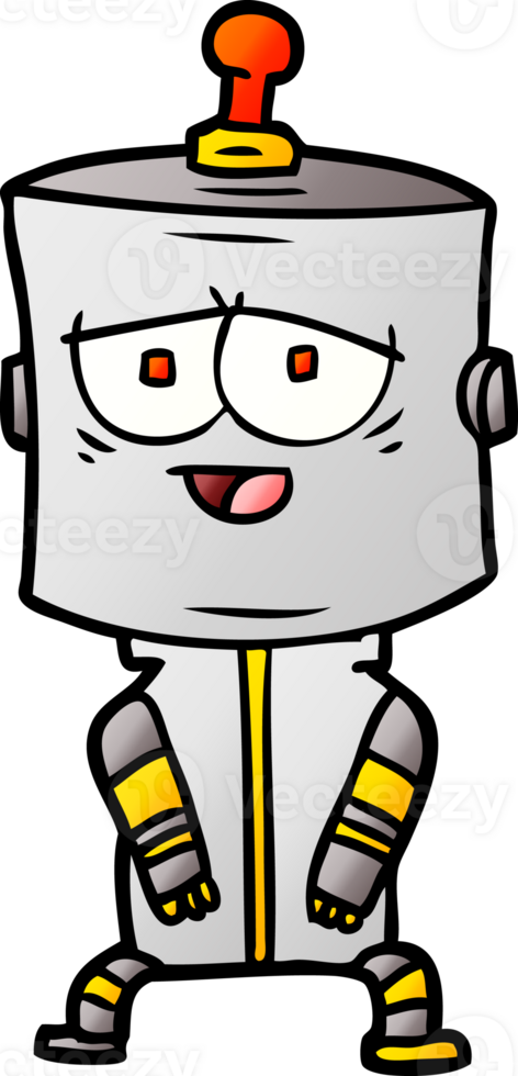 cartoon robot drawing png