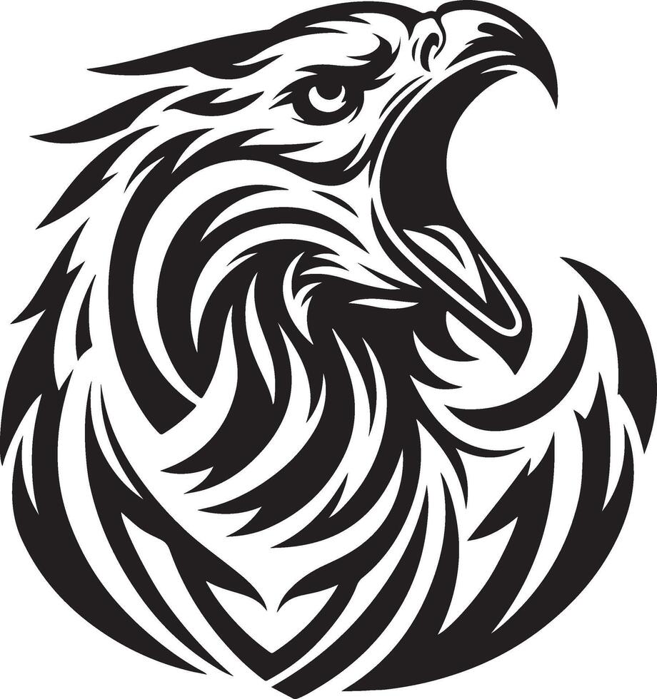 Fierce Eagle Head vector