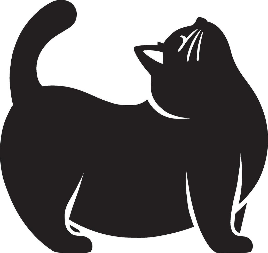 a cat performing a yoga pose vector