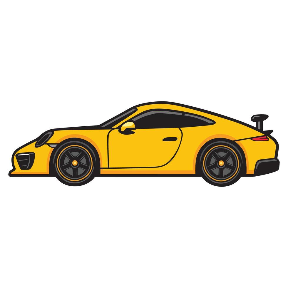 Car vehicle isolated illustration - transportation Clipart Graphic vector