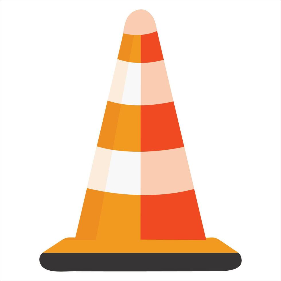 tráfico cono aislado ilustración - transporte clipart icono vector