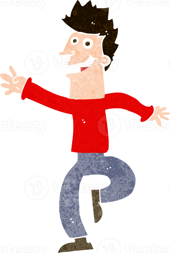 cartoon man in red shirt and dark pants png