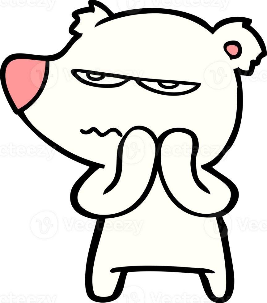 polar bear cartoon drawing png