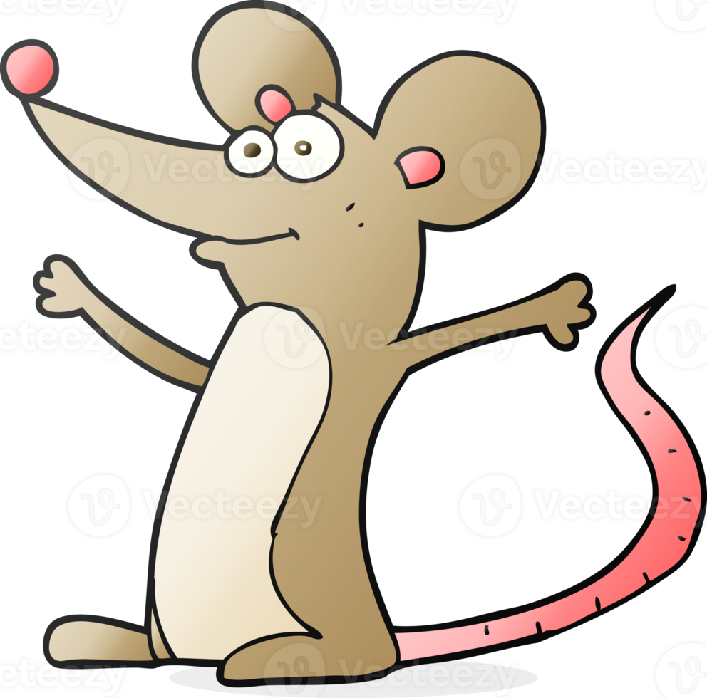 freehand drawn cartoon mouse drawing png