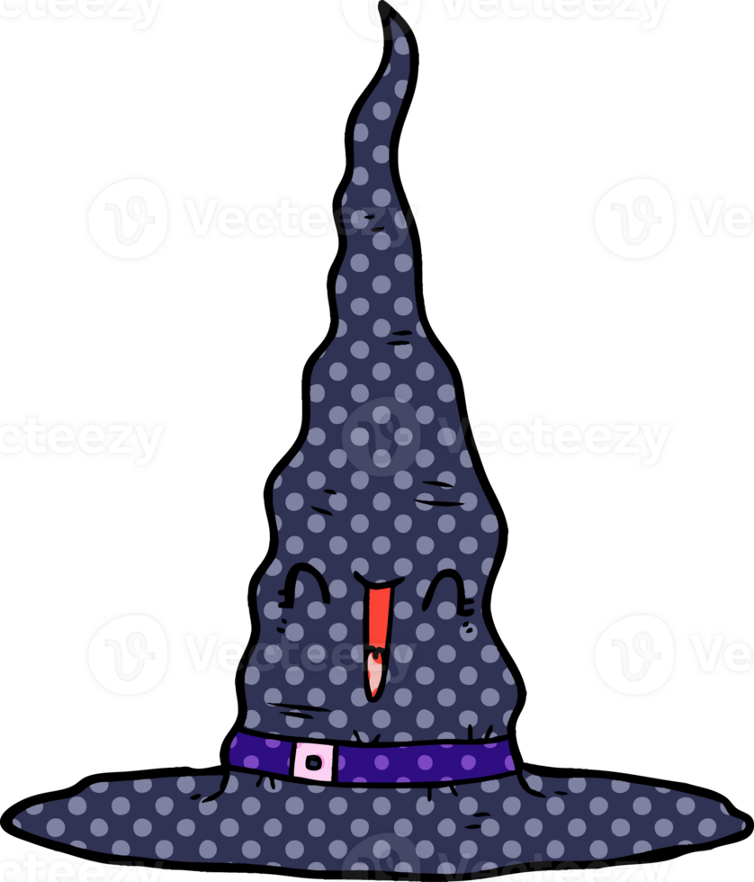 cartoon witchs hat drawing png
