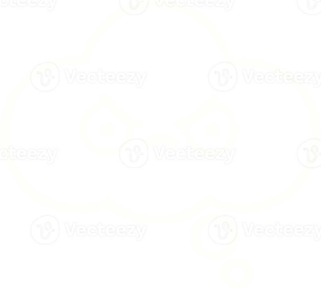 angry cloud icon on transparent background png