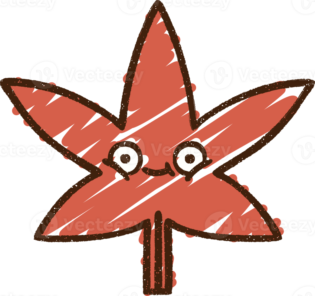 a cartoon red maple leaf with eyes and a smile png