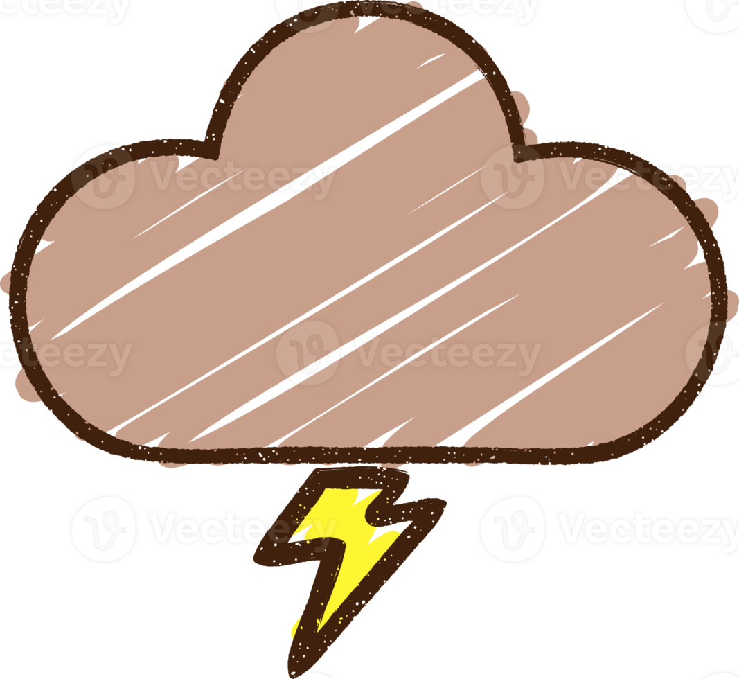 a cartoon cloud with lightning png