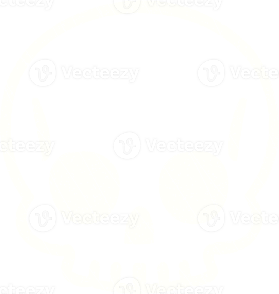 a white skull icon on a transparent background png