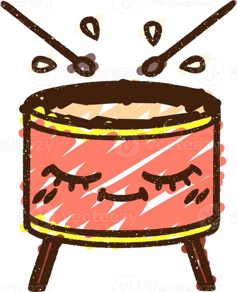 cartoon drum with eyes and sticks png