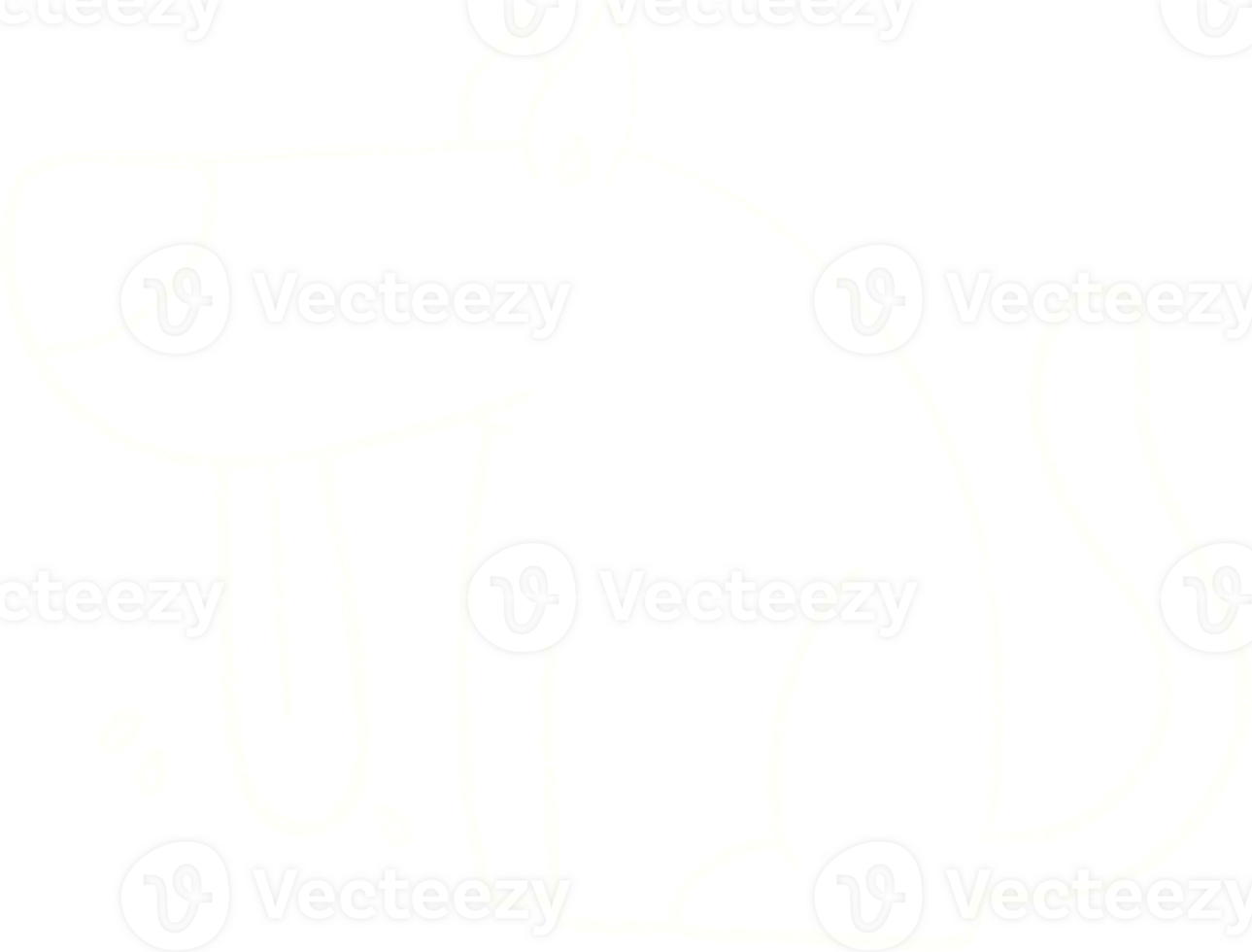 a dog is drawn in white on a transparent background png