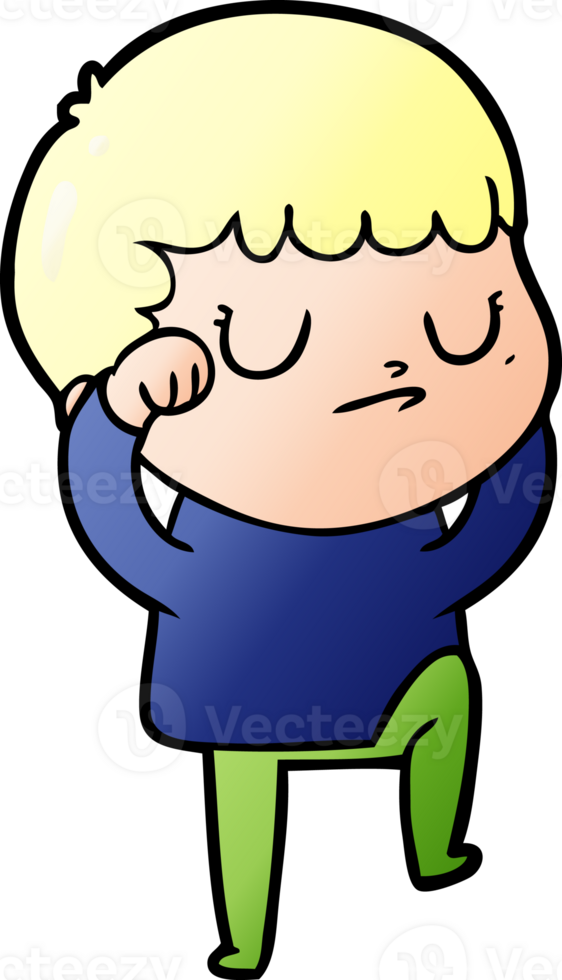 cartoon grumpy boy drawing png