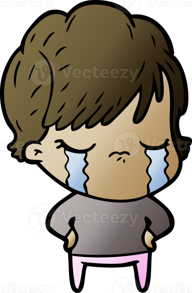 cartoon woman crying drawing png