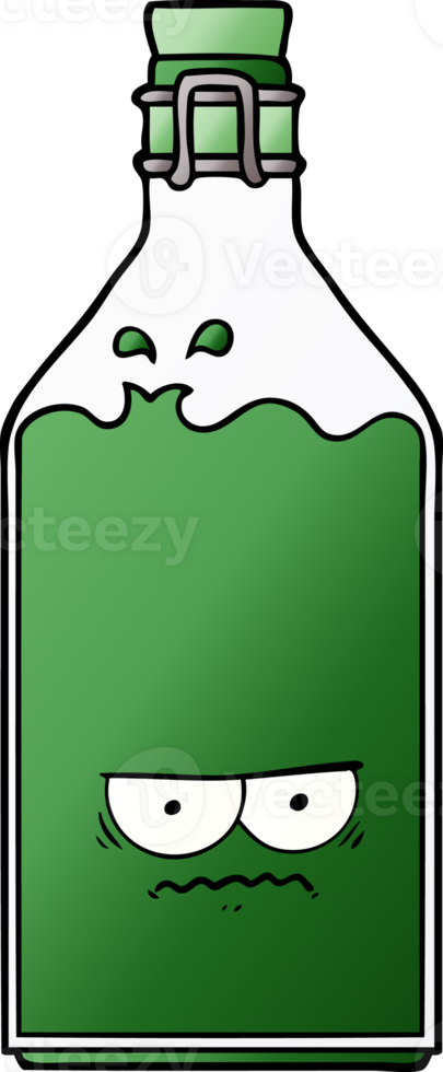 cartoon old bottle drawing png
