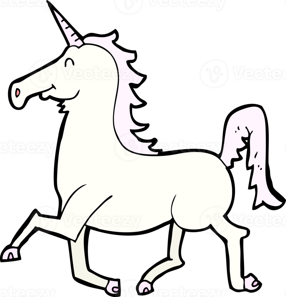 cartoon unicorn drawing png