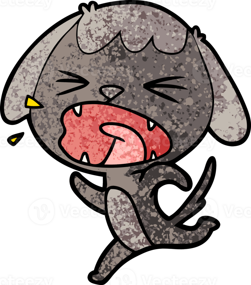 cute cartoon dog barking drawing png