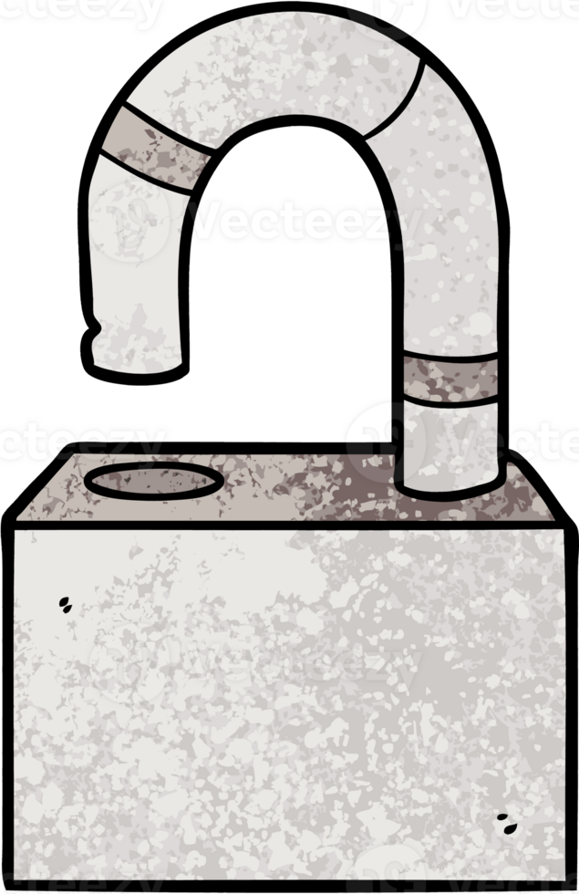 cartoon padlock drawing png