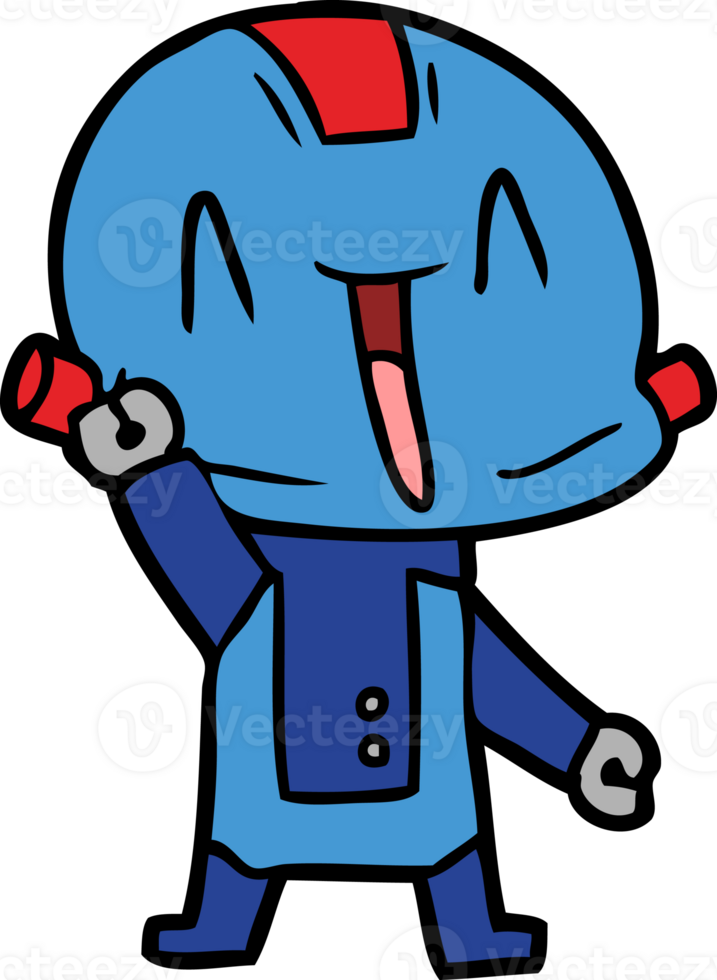 cartoon robot drawing png