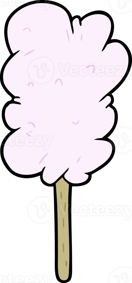 cartoon candy floss on stick drawing png