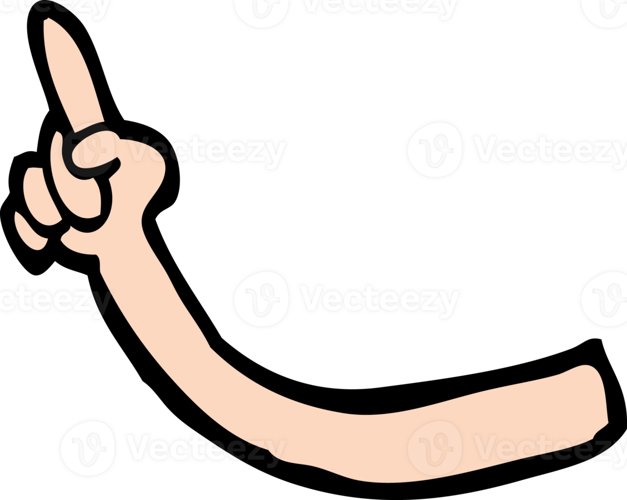 cartoon arm drawing png