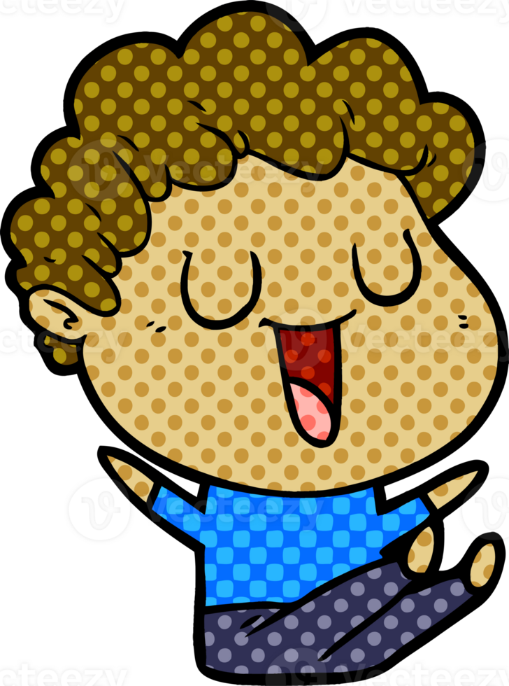 laughing cartoon man drawing png