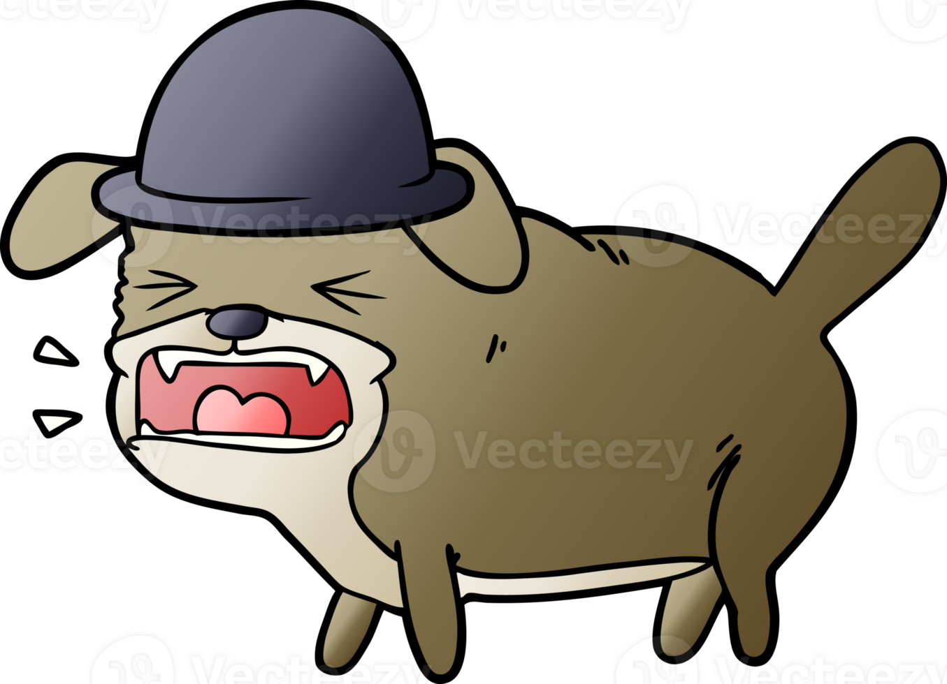 cartoon dog barking drawing png