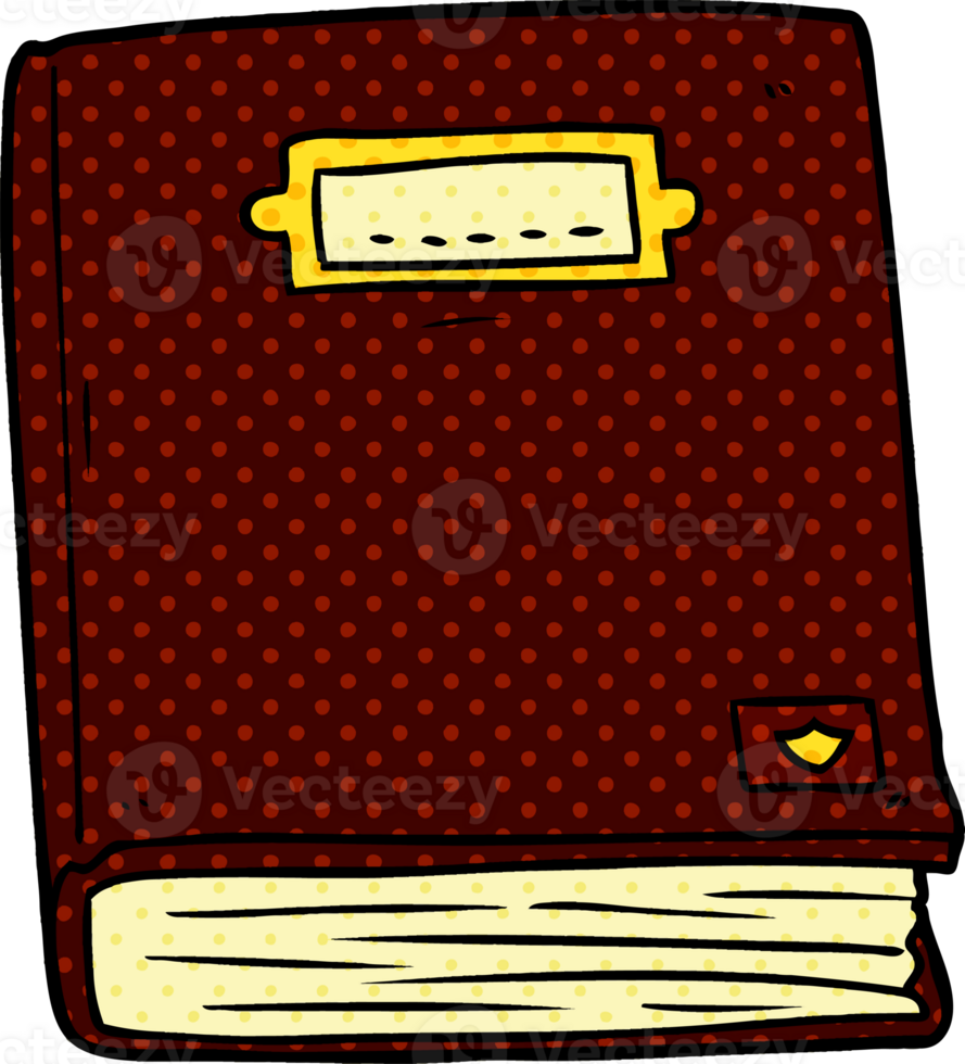 cartoon old book drawing png