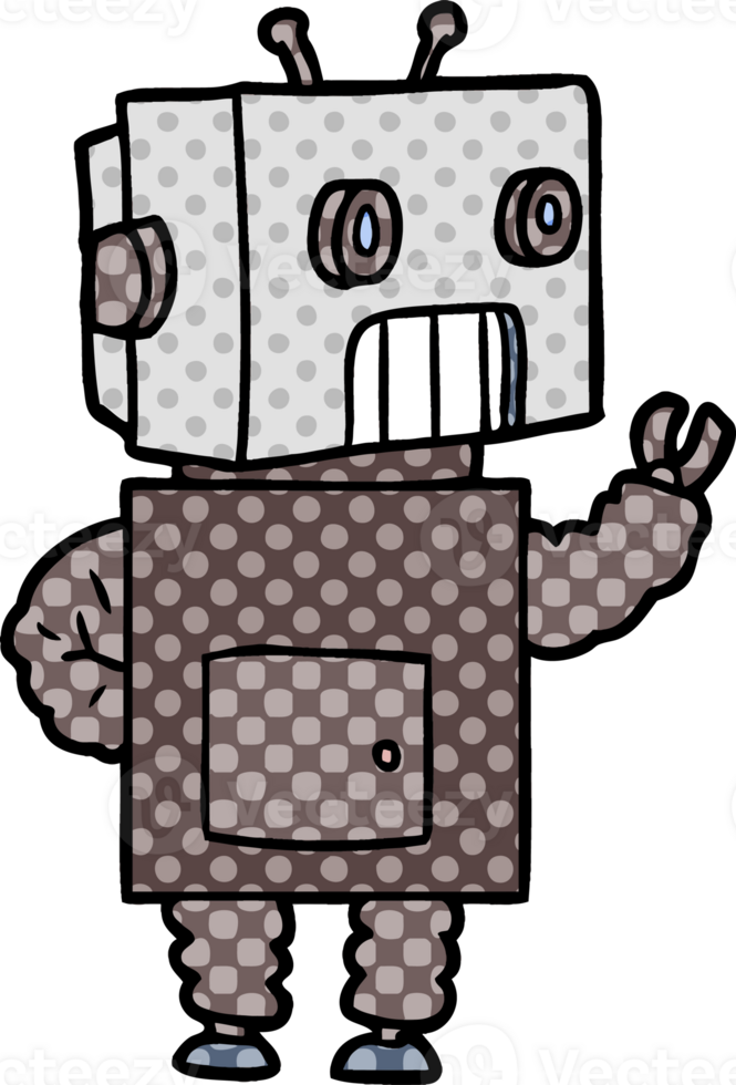 cartoon robot drawing png