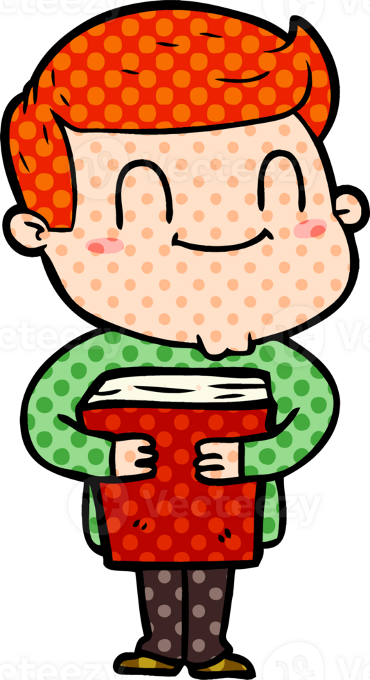cartoon friendly man drawing png