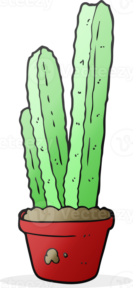 freehand drawn cartoon cactus drawing png