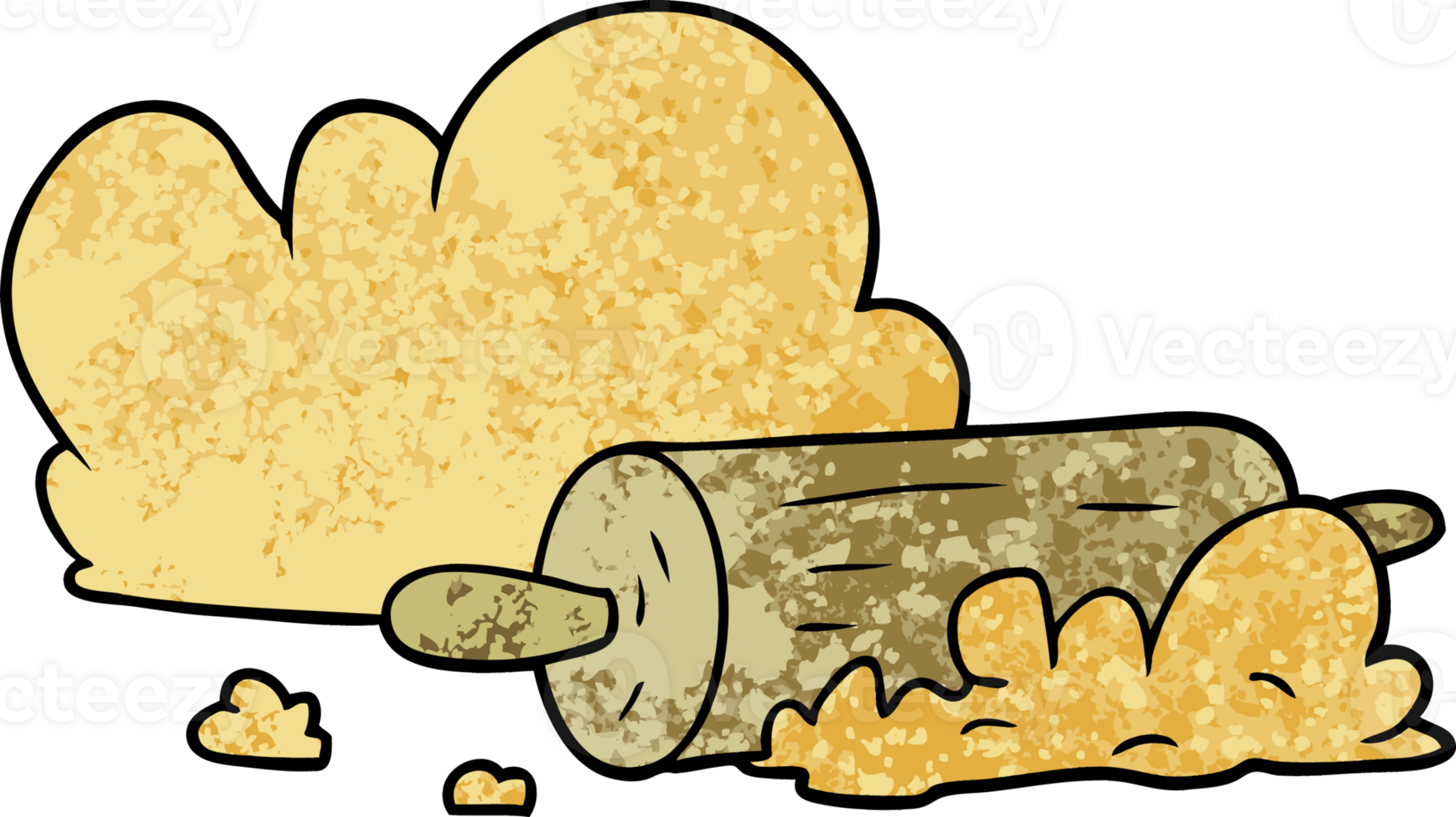 cartoon rolling pin and dough drawing png