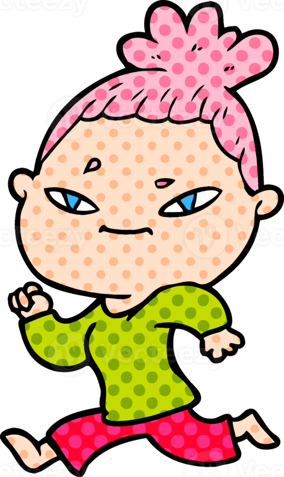 cartoon woman drawing png