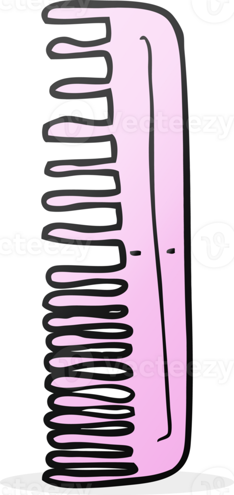freehand drawn cartoon comb drawing png