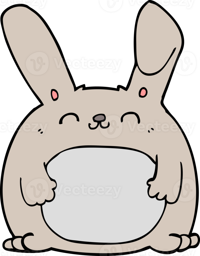 cartoon rabbit drawing png