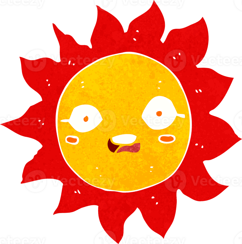 cartoon sun drawing png