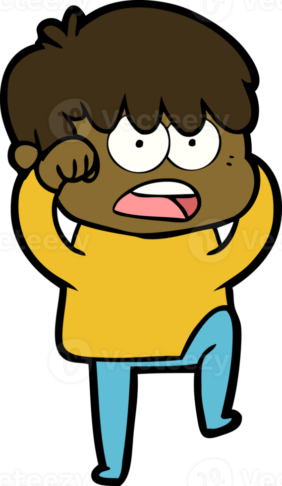 worried cartoon boy drawing png