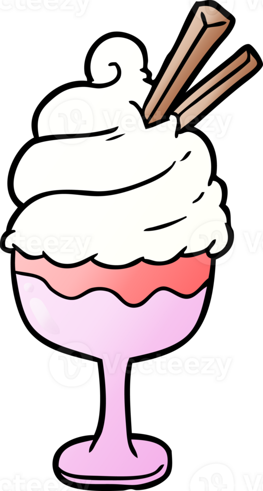 cartoon ice cream dessert drawing png