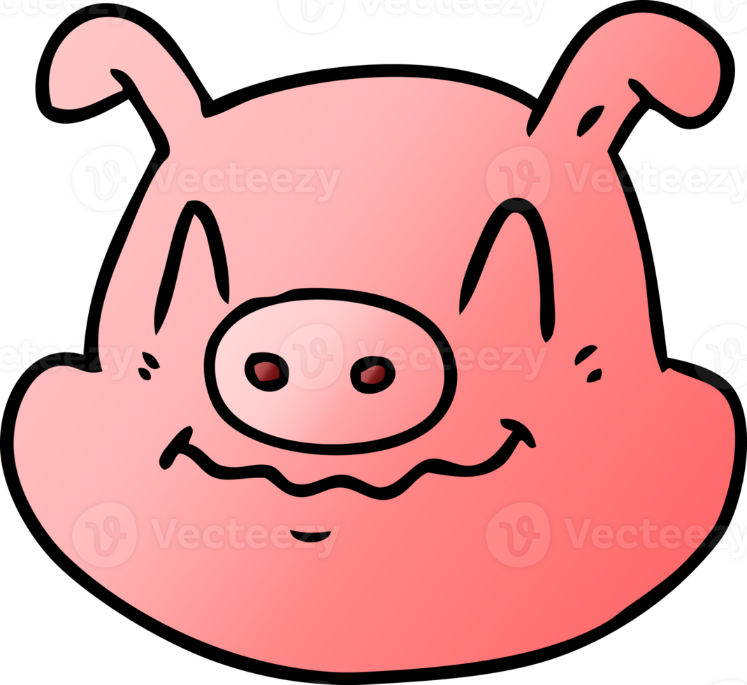 cartoon pig face drawing png