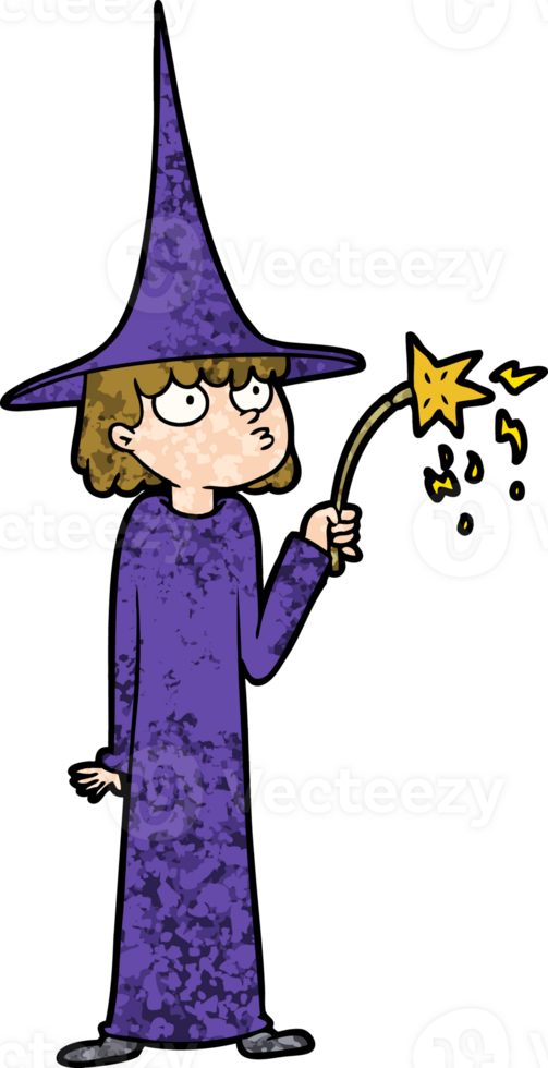 cartoon witch drawing png
