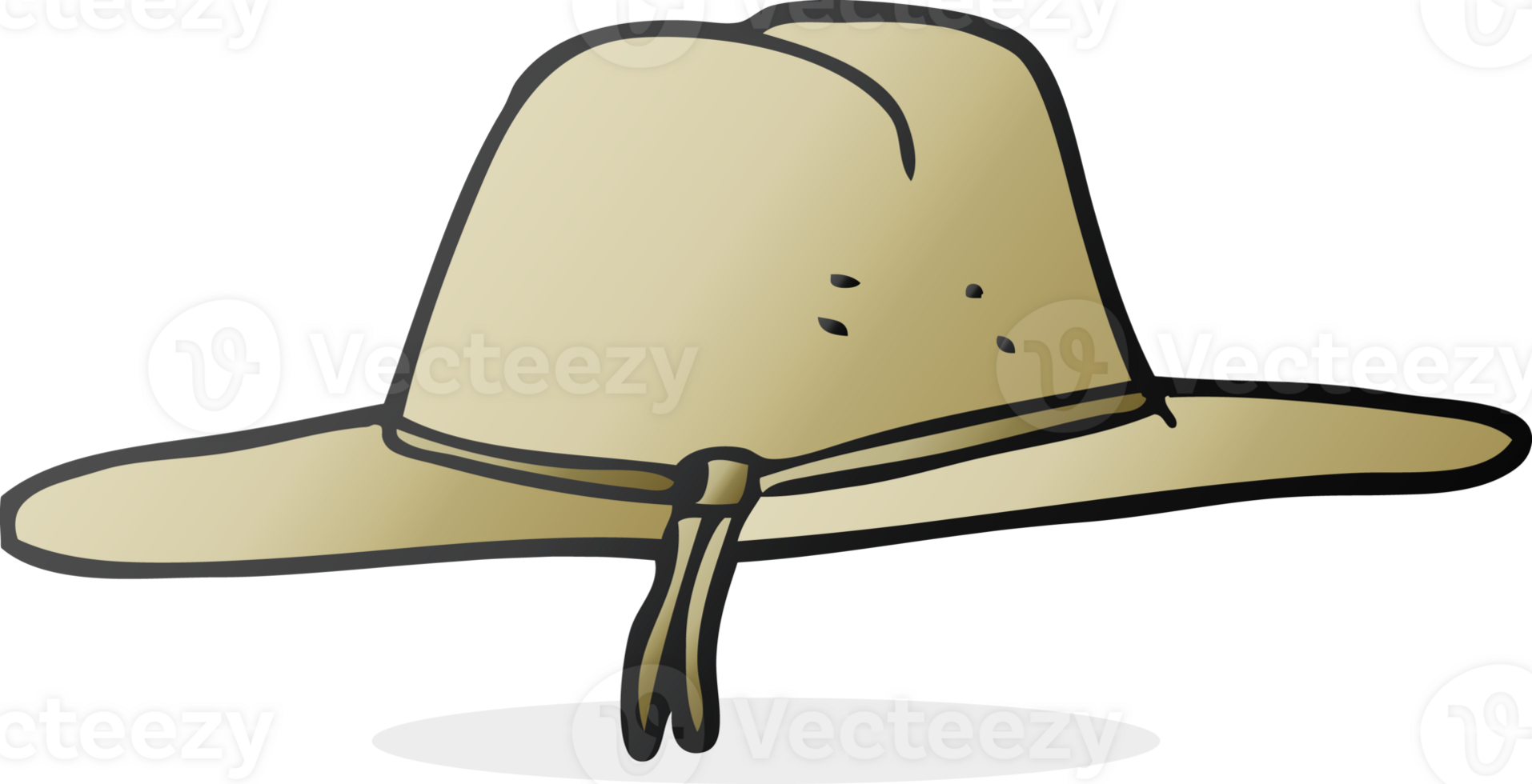 freehand drawn cartoon hat drawing png