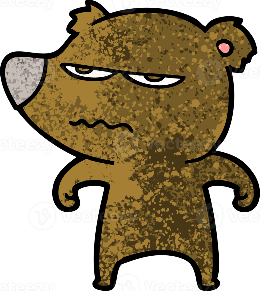 annoyed bear cartoon drawing png