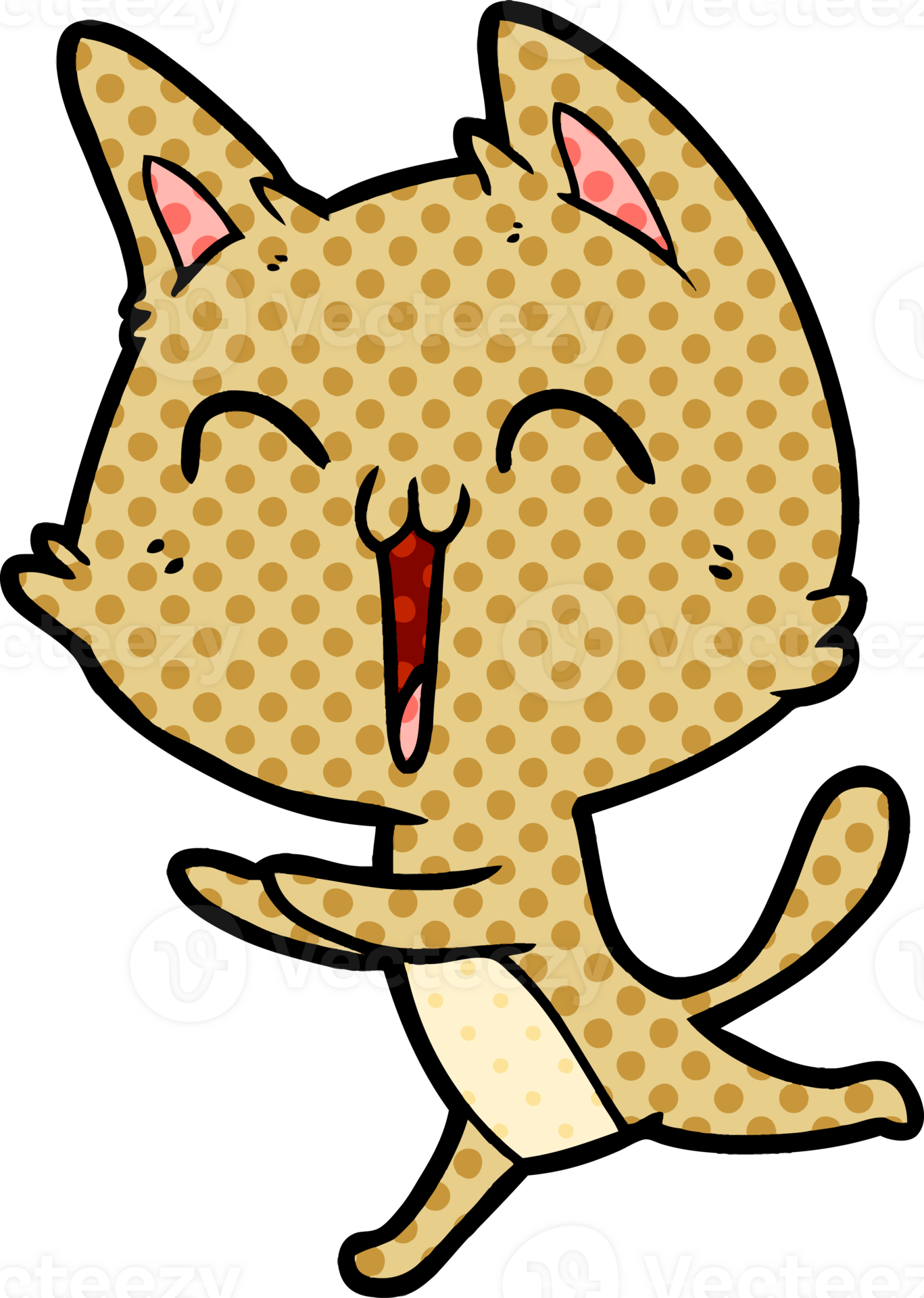 Happy Cartoon Cat Meowing Drawing 47186945 Png Happy Cartoon Cat Meowing Drawing 47186945 Png