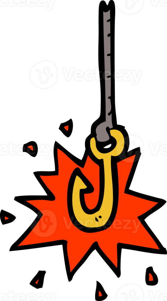 cartoon hook drawing png
