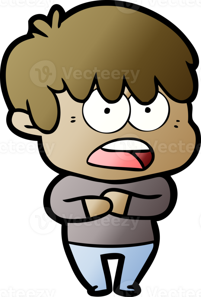 worried cartoon boy drawing png